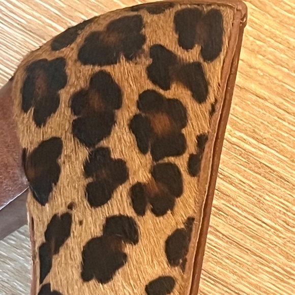 Michael Kors Vero Cuoio Heels Animal Print Suede Size 6 - Picture 6 of 15